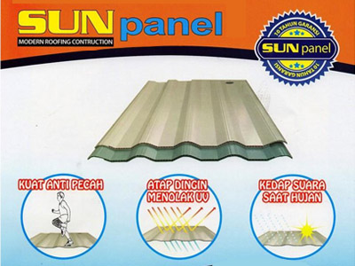atap upvc sun panel